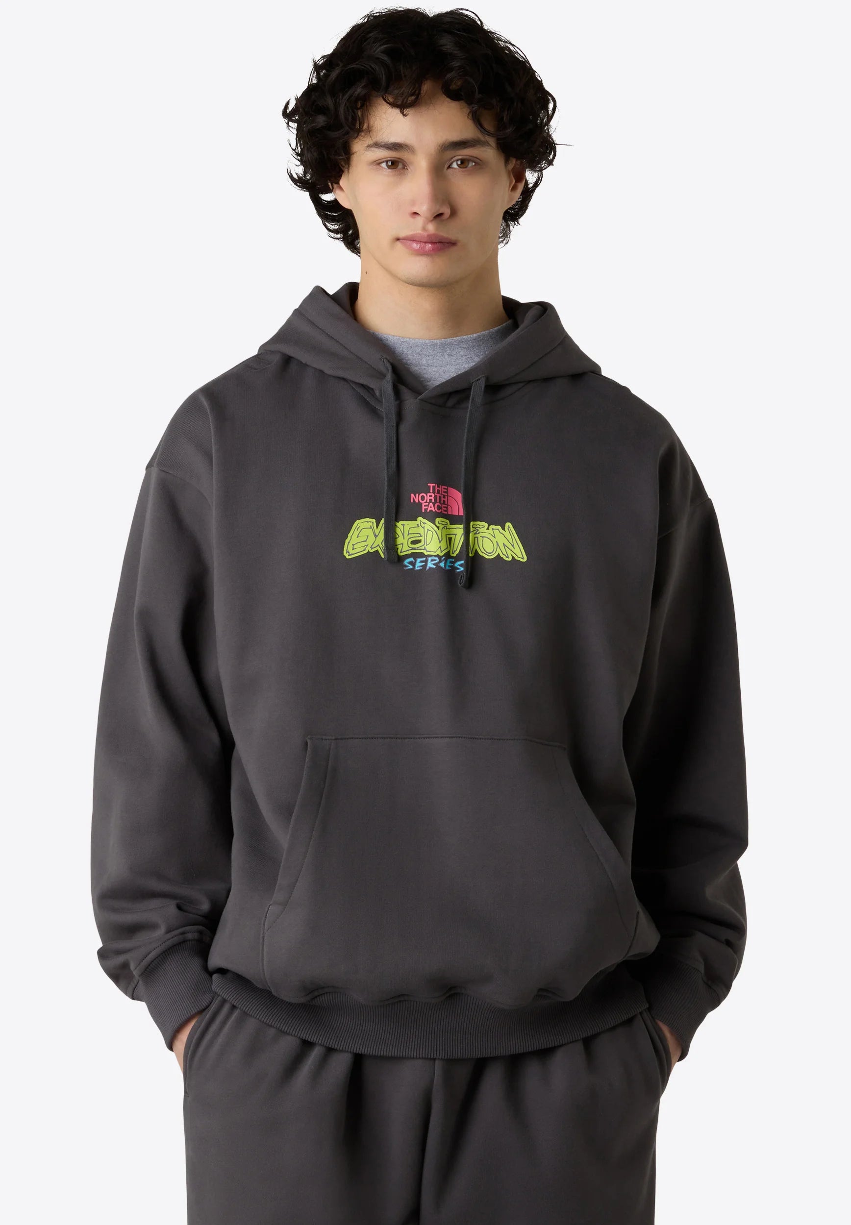 THE NORTH FACE U Expedition Celebration Oversized Hoodie - ANTHRACITE GRAY