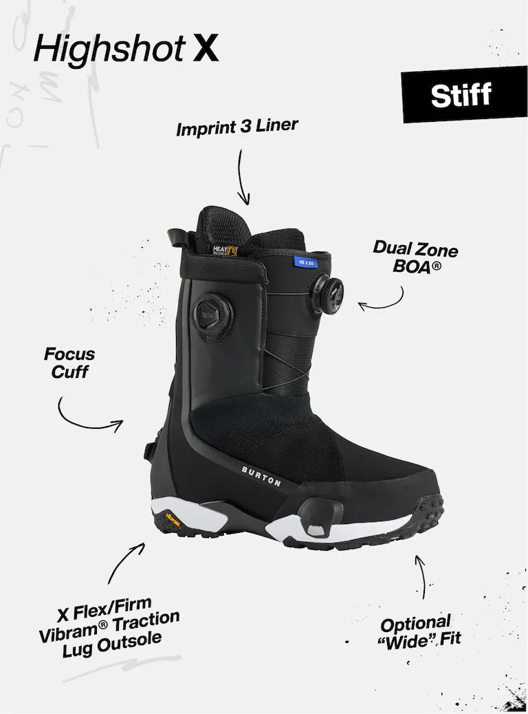 Scarponi da Snowboard Burton Step On HIGHSHOT X Black