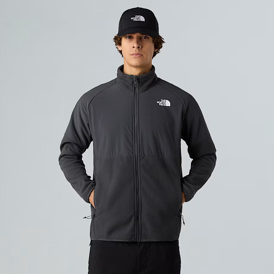 Felpa in Pile THE NORTH FACE Glacier Full Zip - ASPHALT GREY