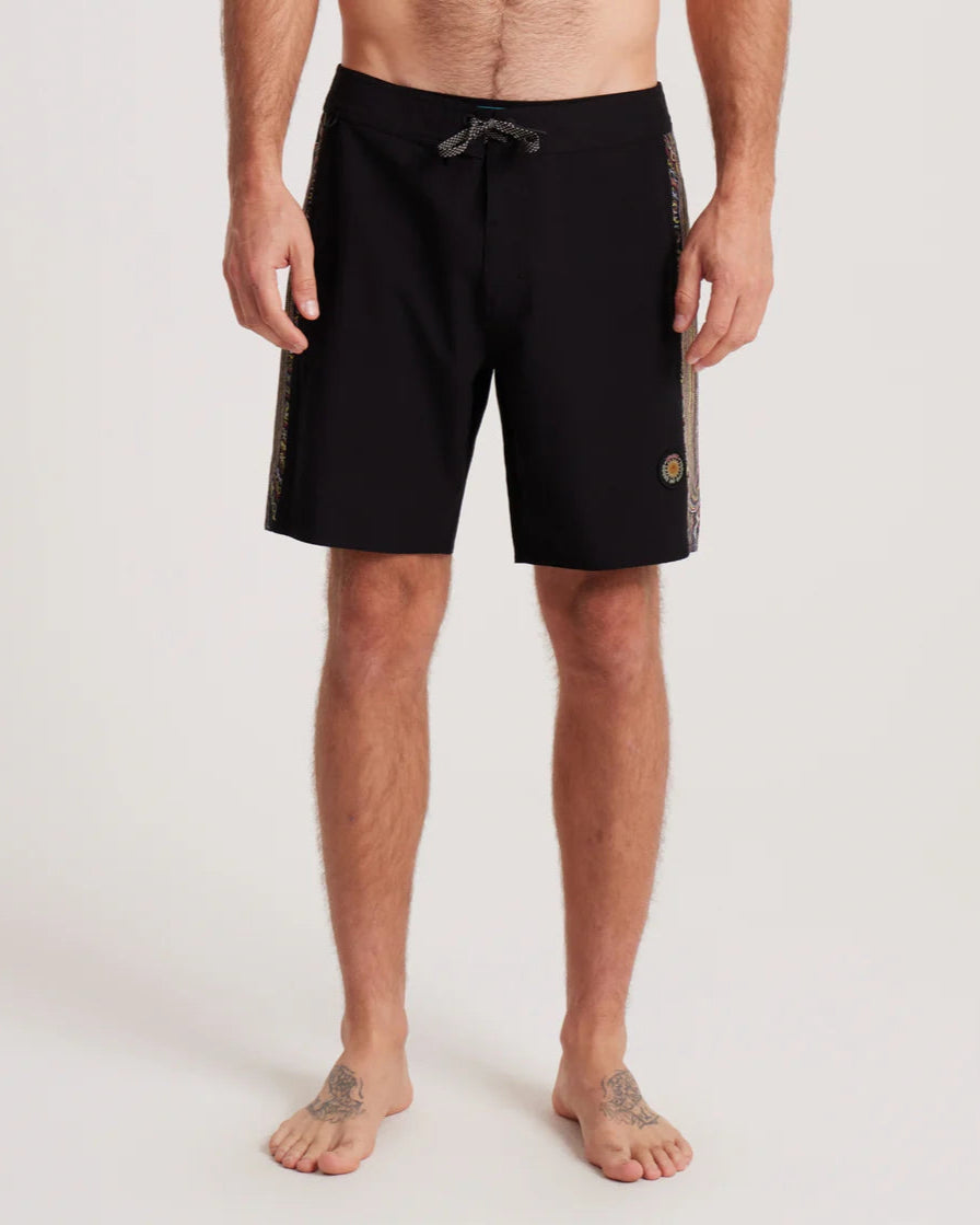 Roark Costume Passage Hemp Boardshorts 18.5" BLACK