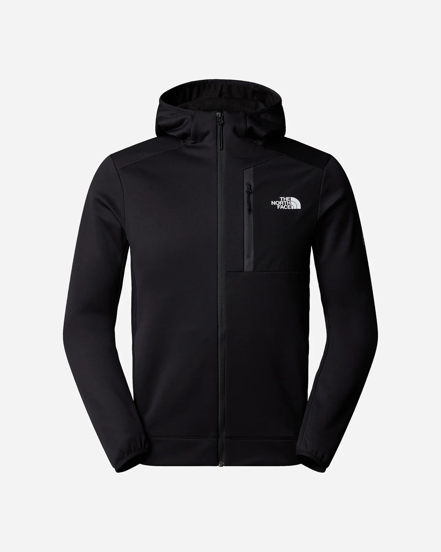 THE NORTH FACE Men's Mountain Athletics Full-Zip Hooded Fleece - TNF BLACK