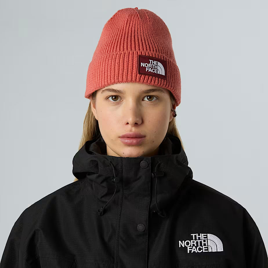 THE NORTH FACE Beanie with Cuff and Box Logo - MARS DUST/SUMAC