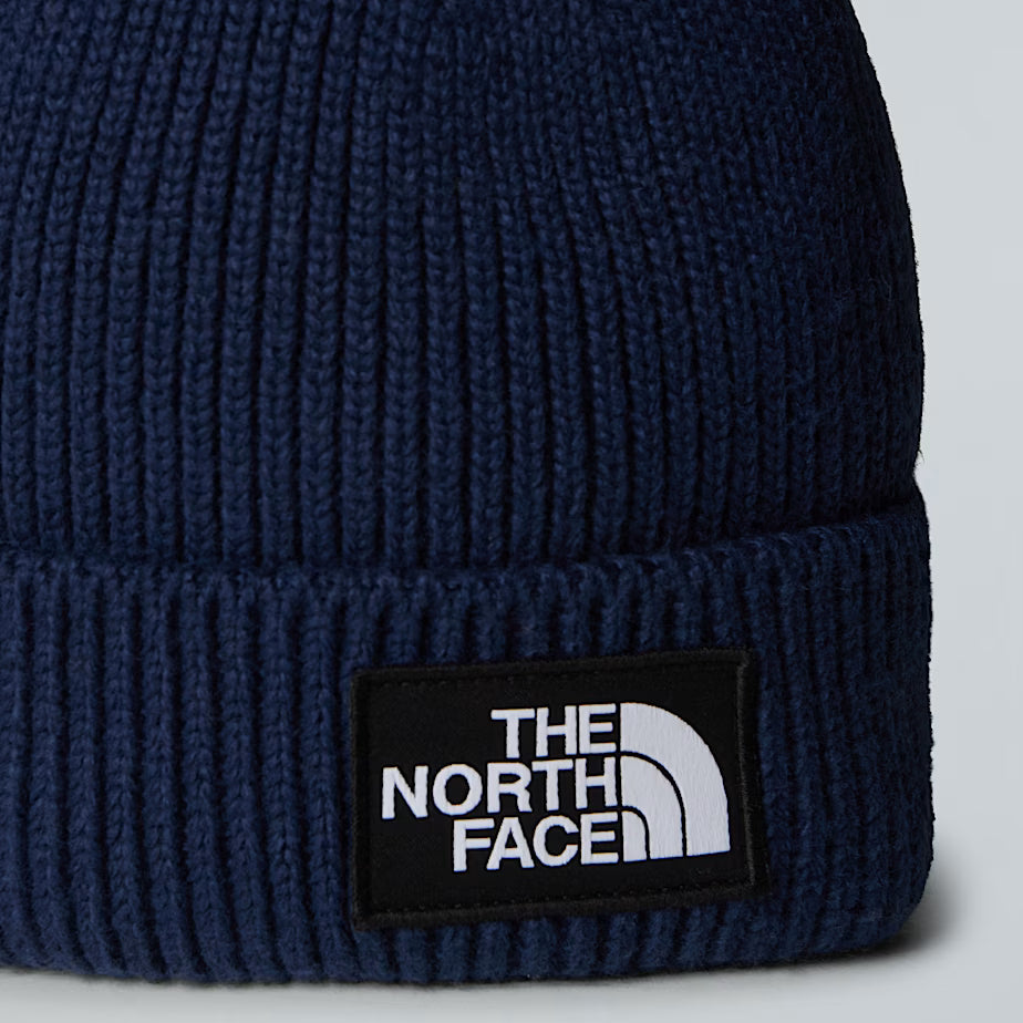 THE NORTH FACE Cuffed Beanie with Box Logo - SUMMIT NAVY