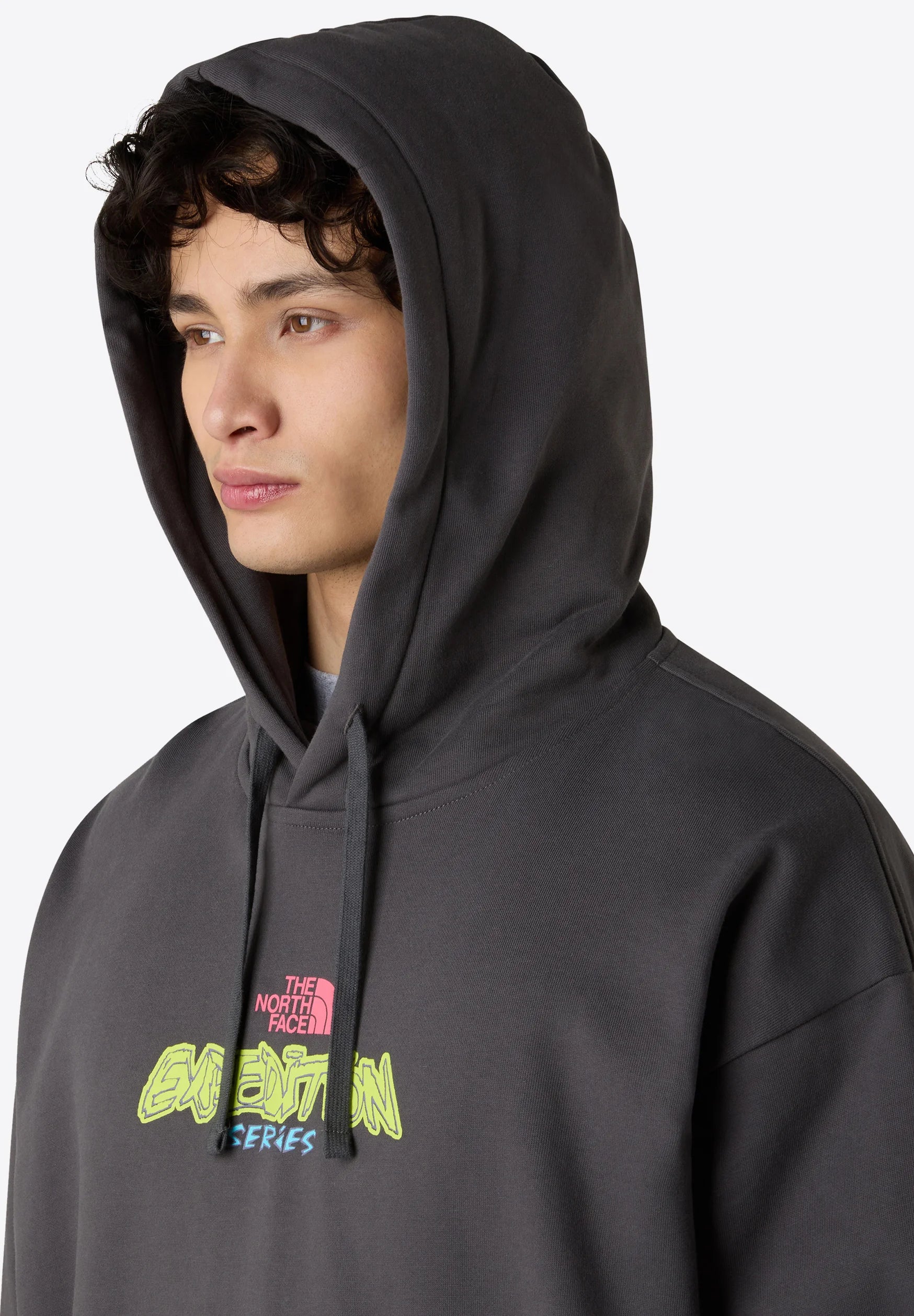 THE NORTH FACE U Expedition Celebration Oversized Hoodie - ANTHRACITE GRAY