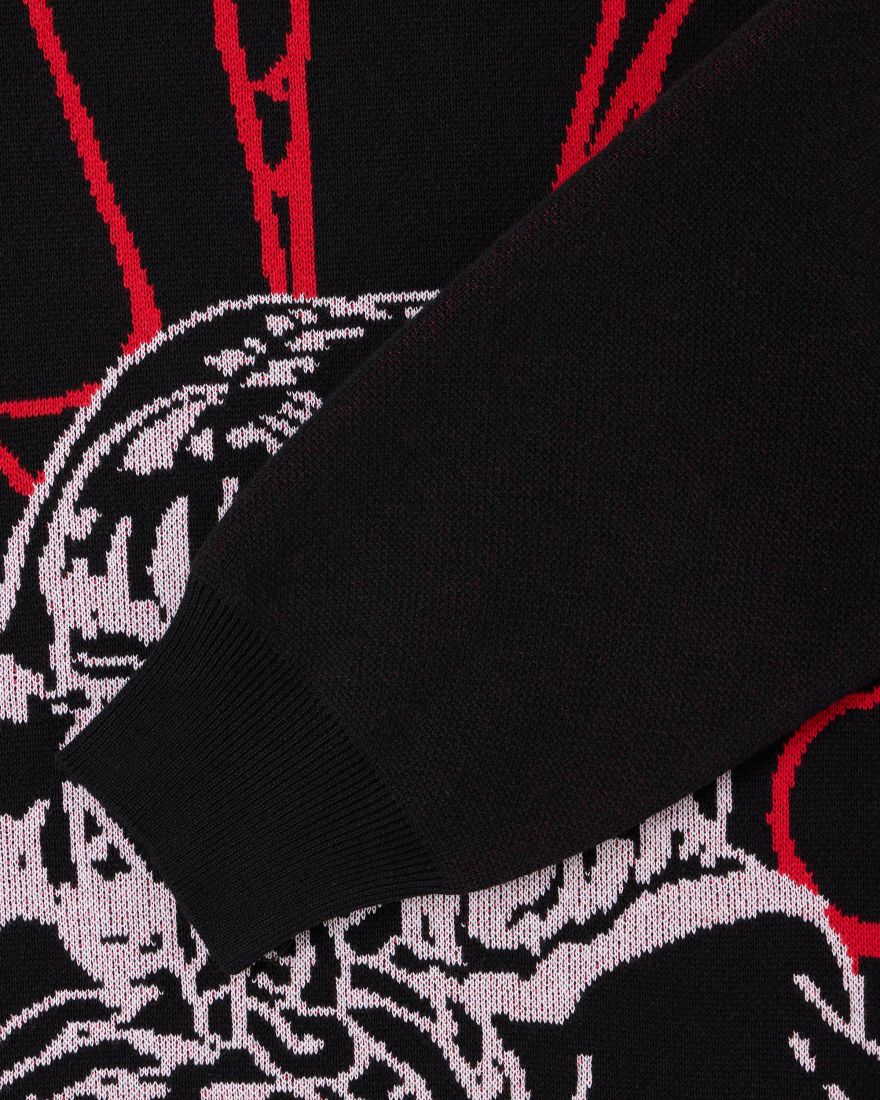 EDWIN Black Widow Sweater - BLACK