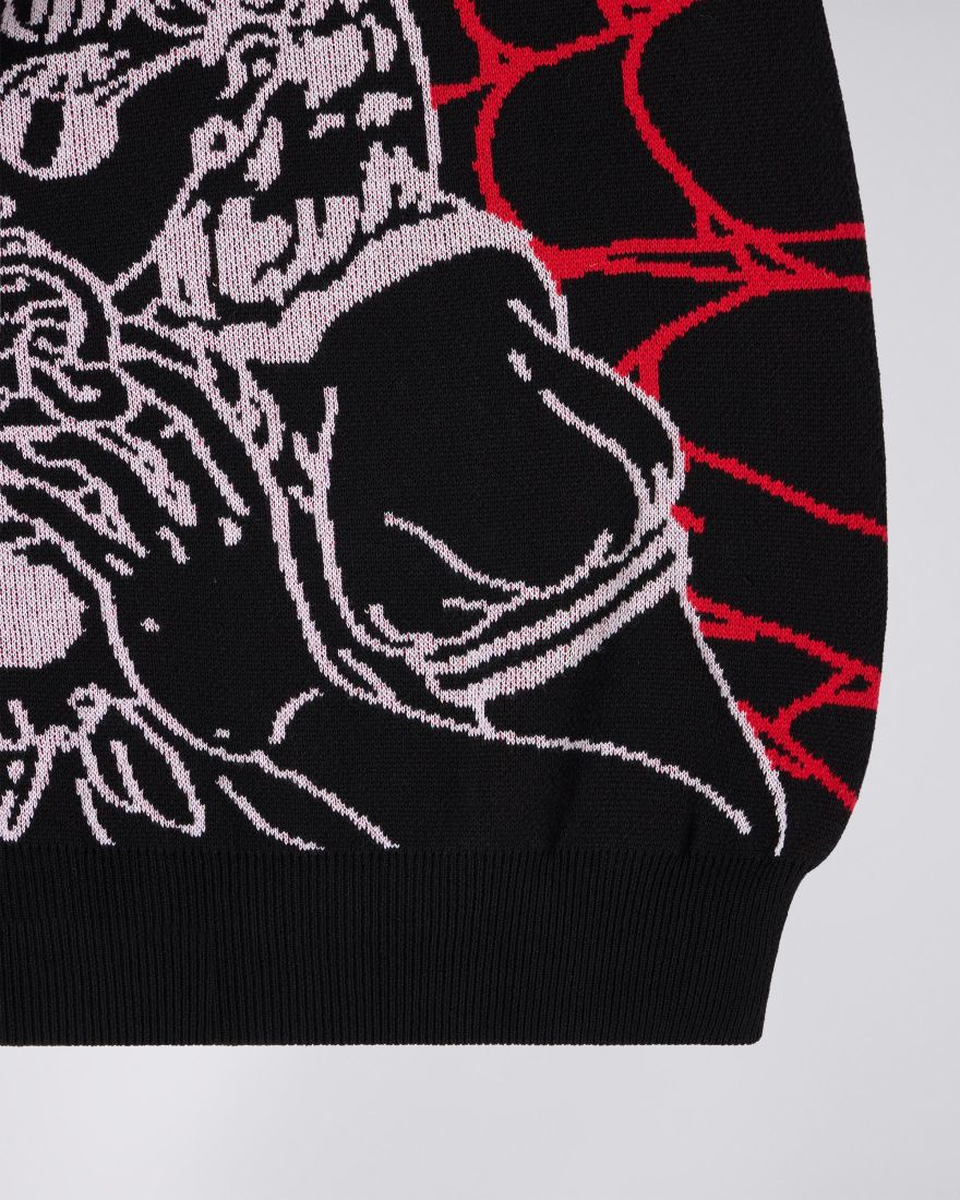 EDWIN Black Widow Sweater - BLACK