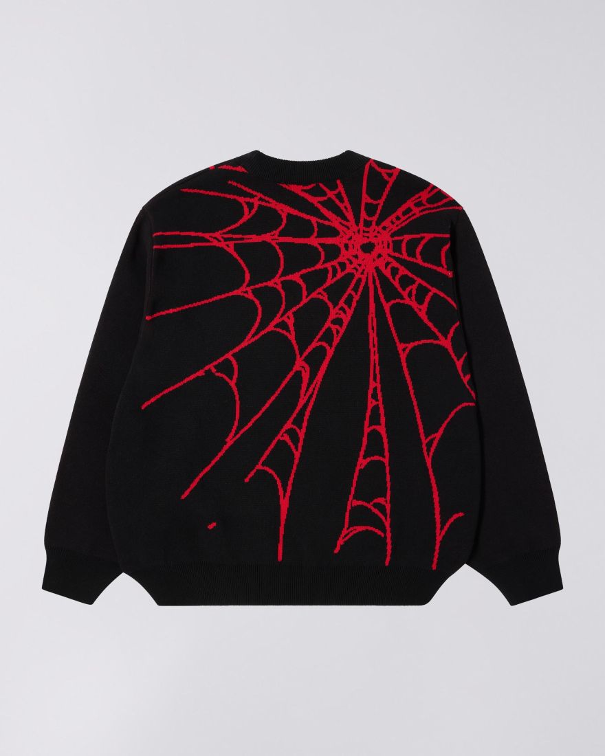 EDWIN Black Widow Sweater - BLACK