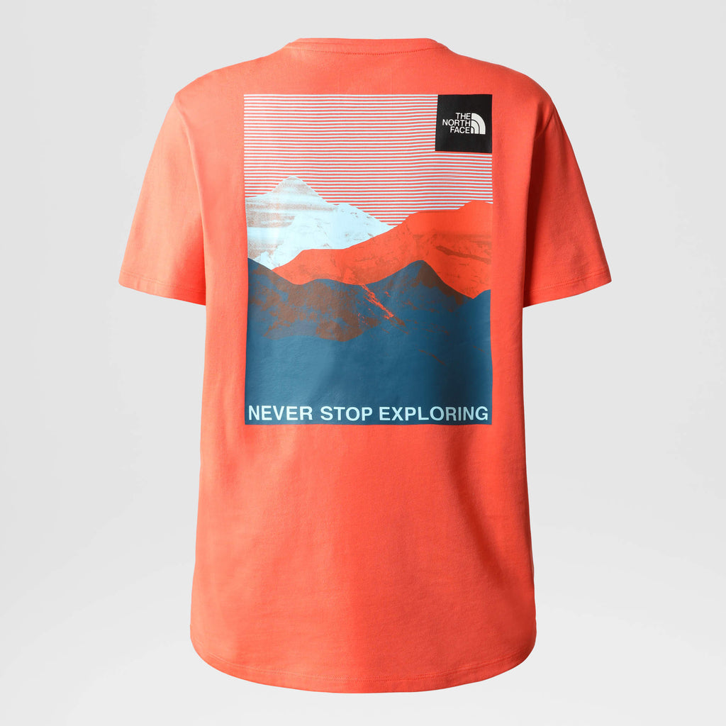 T-Shirt THE NORTH FACE Foundation Graphic da Donna -  ARANCIONE