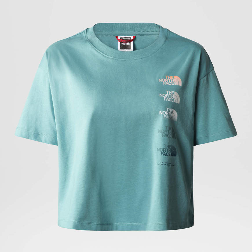 T-Shirt THE NORTH FACE D2 Graphic Corta in Vita da Donna