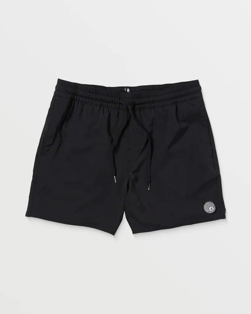 Volcom costume  Lido Solid Trunk 16" Boardshort NERO