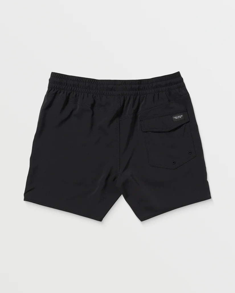 Volcom costume  Lido Solid Trunk 16" Boardshort NERO
