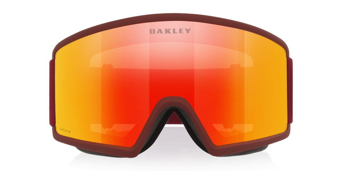 Oakley Target Line M – Maschera Snowboard e Sci Fire Iridium Iron Red