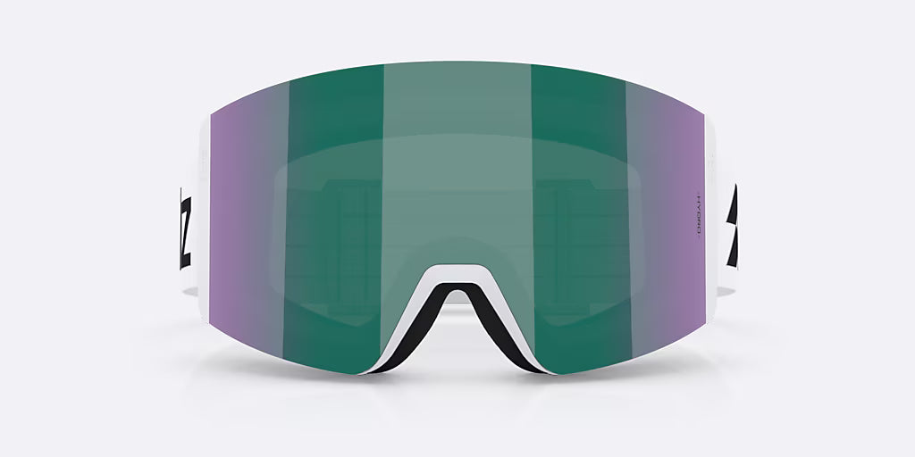 Maschera da Sci e Snowboard Matte White Brown/Green Multicolor - BLIZ G003 Nordic Light –