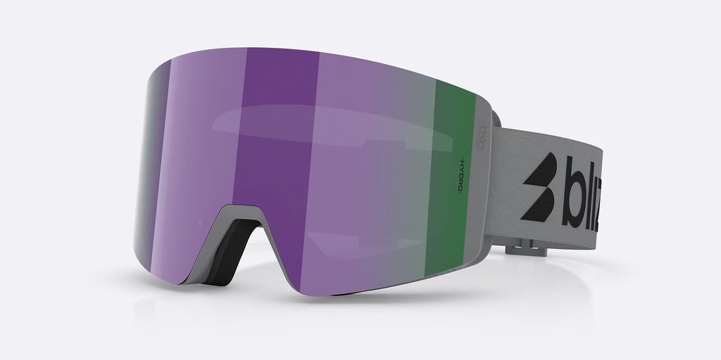 Maschera da Sci e Snowboard Matte Grey Brown/Purple Multicolor - BLIZ G003 Nordic Light –