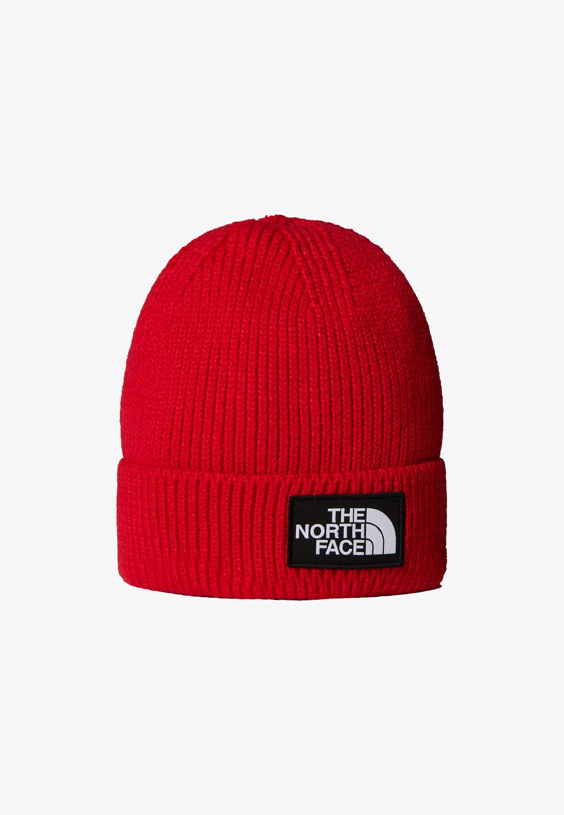 THE NORTH FACE Cuffed Beanie with Box Logo - TNF RED