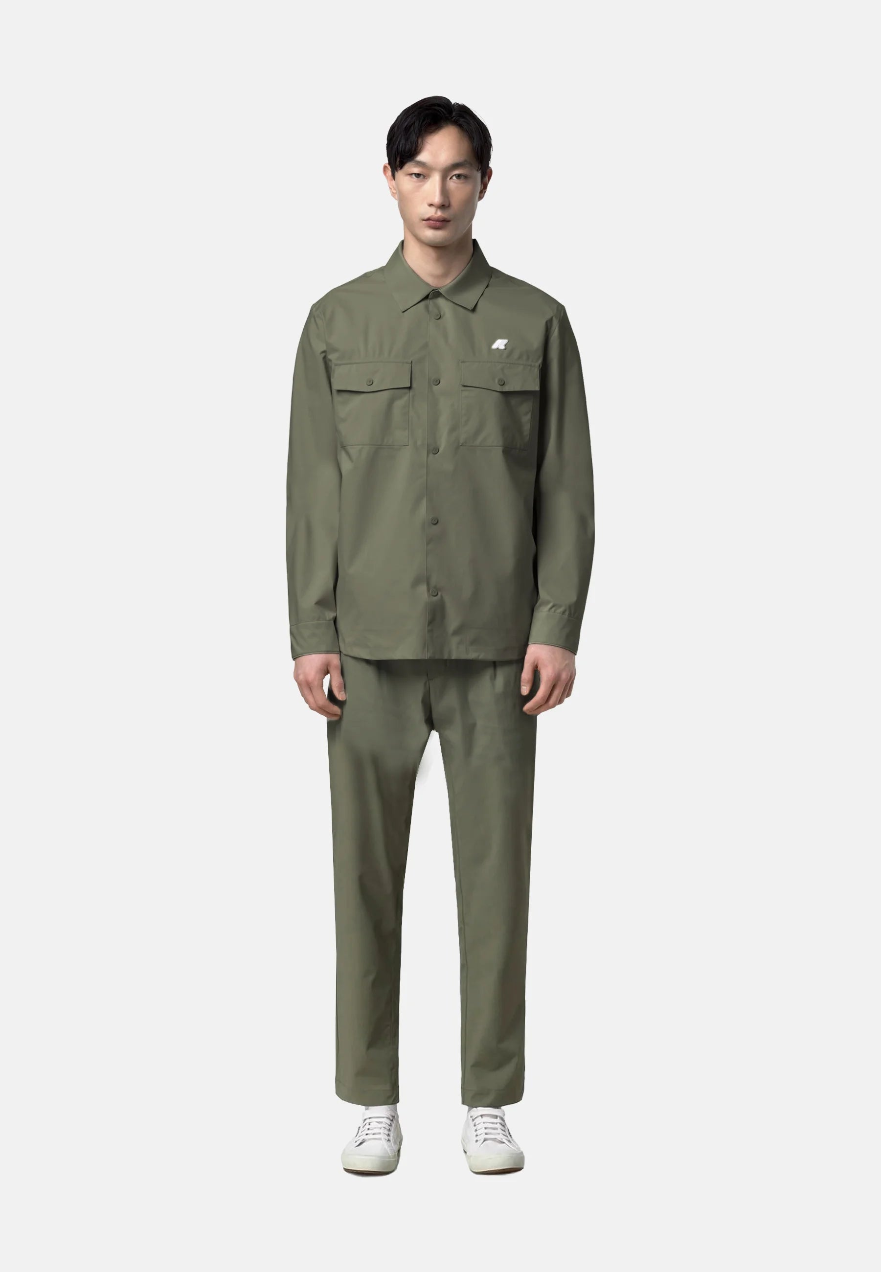 K-Way UMBERT STRETCH 2LAYERS  Green Lichen – Sovracamicia Tecnica Uomo