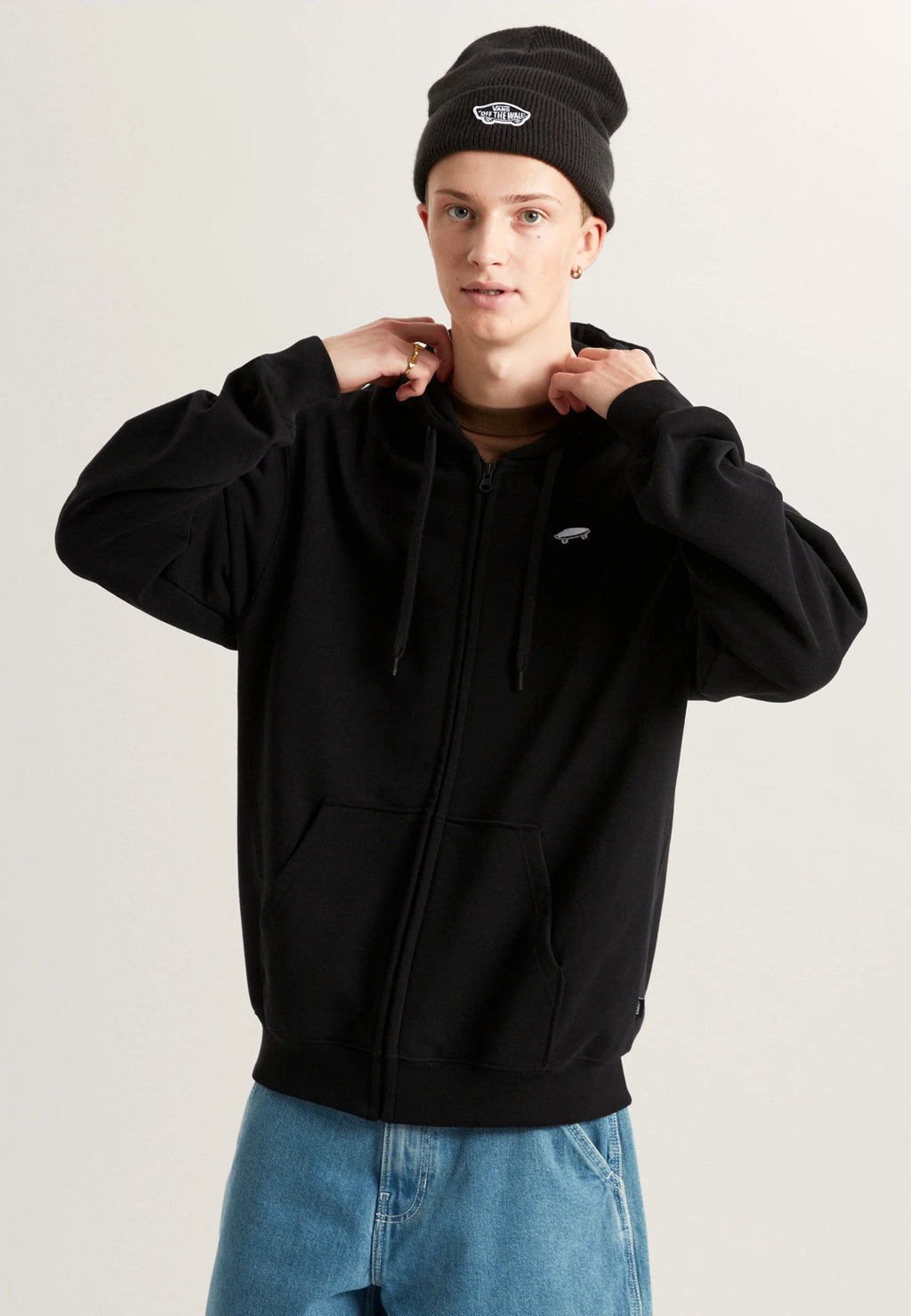 Vans Salton Loose FT Full Zip – Felpa con Cappuccio Uomo - Black