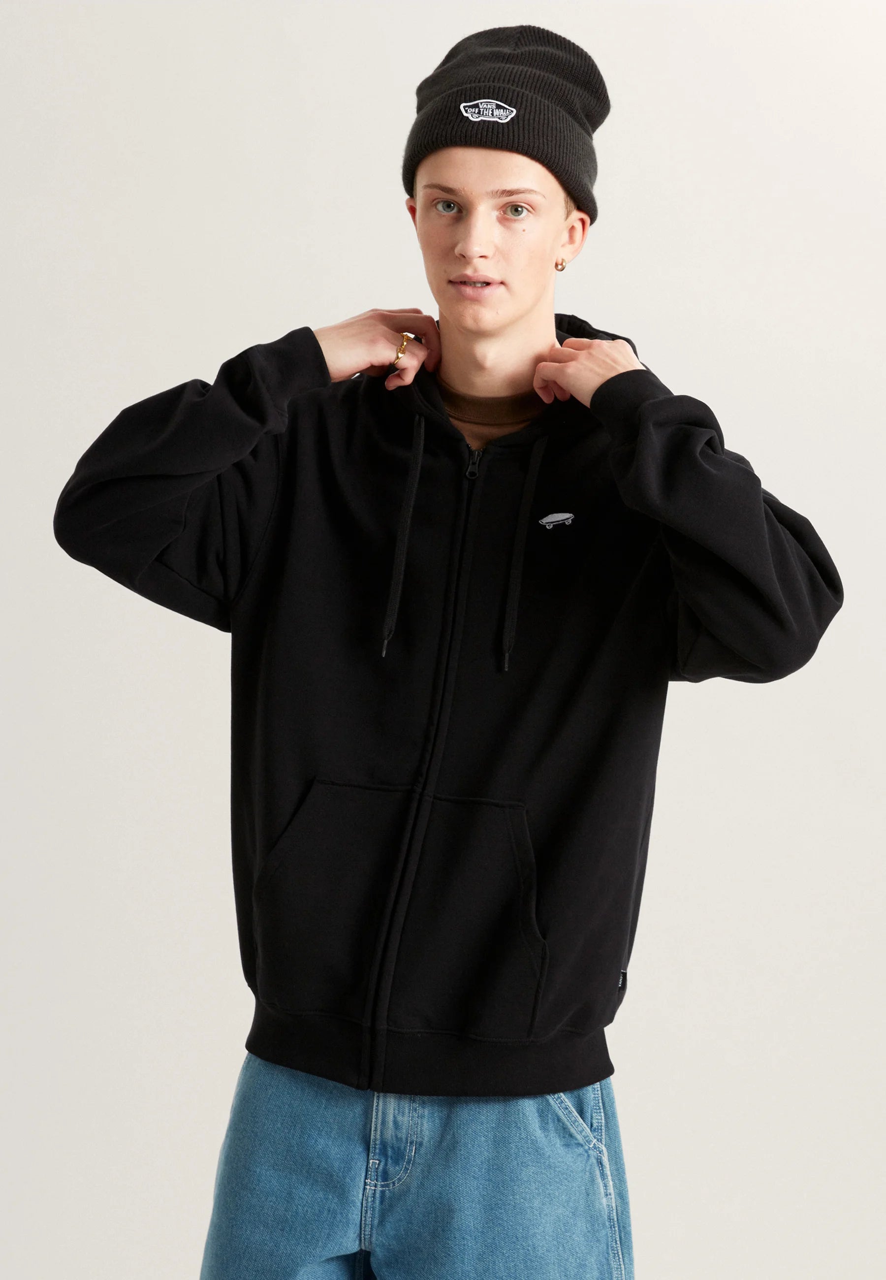 Vans Salton Loose FT Full Zip – Felpa con Cappuccio Uomo - Black
