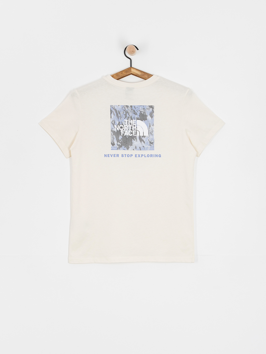T-Shirt THE NORTH FACE Box NSE Tailgrid Infill Relaxed da Donna – White Dune/Virtual Blue