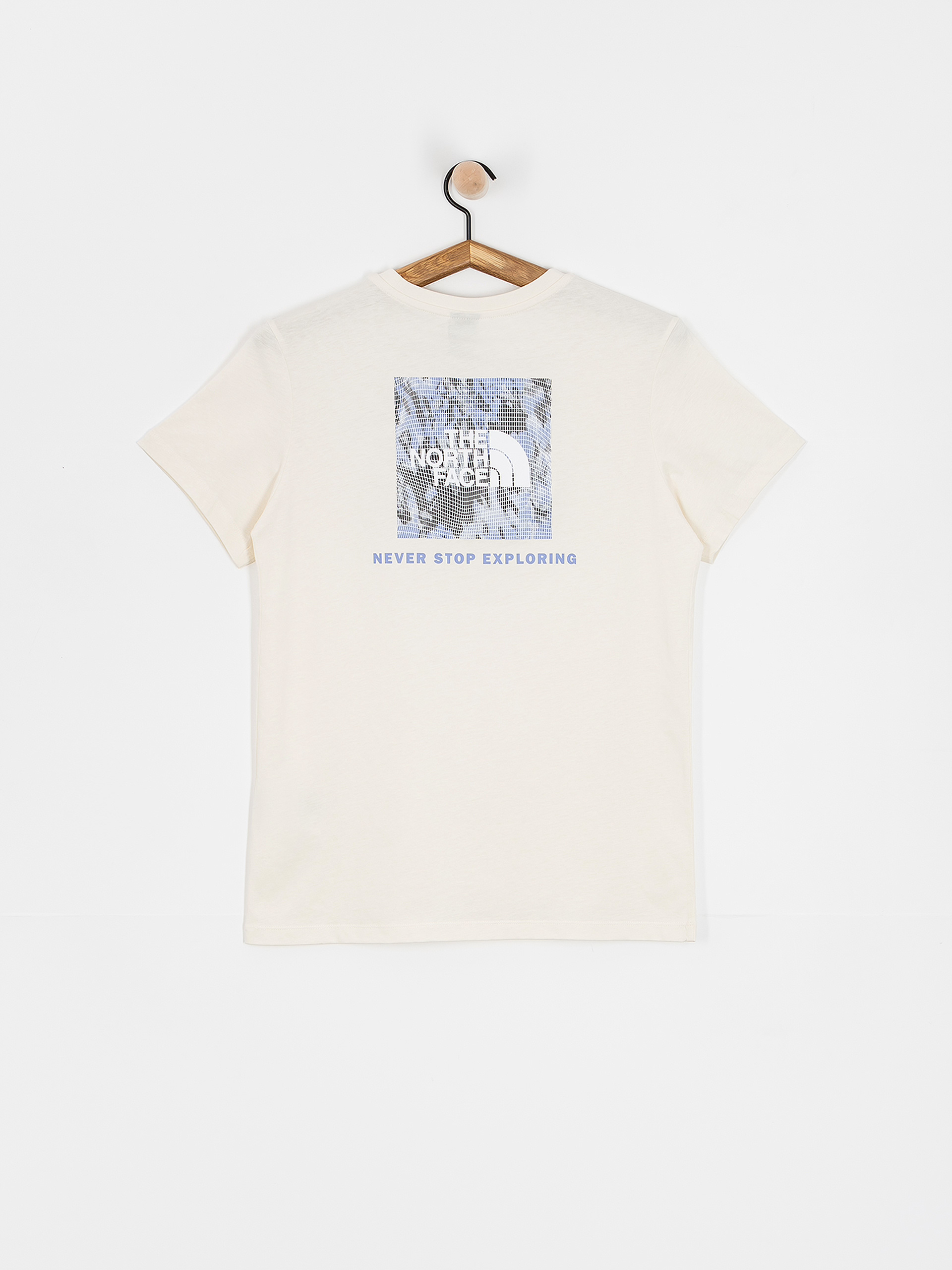 T-Shirt THE NORTH FACE Box NSE Tailgrid Infill Relaxed da Donna – White Dune/Virtual Blue