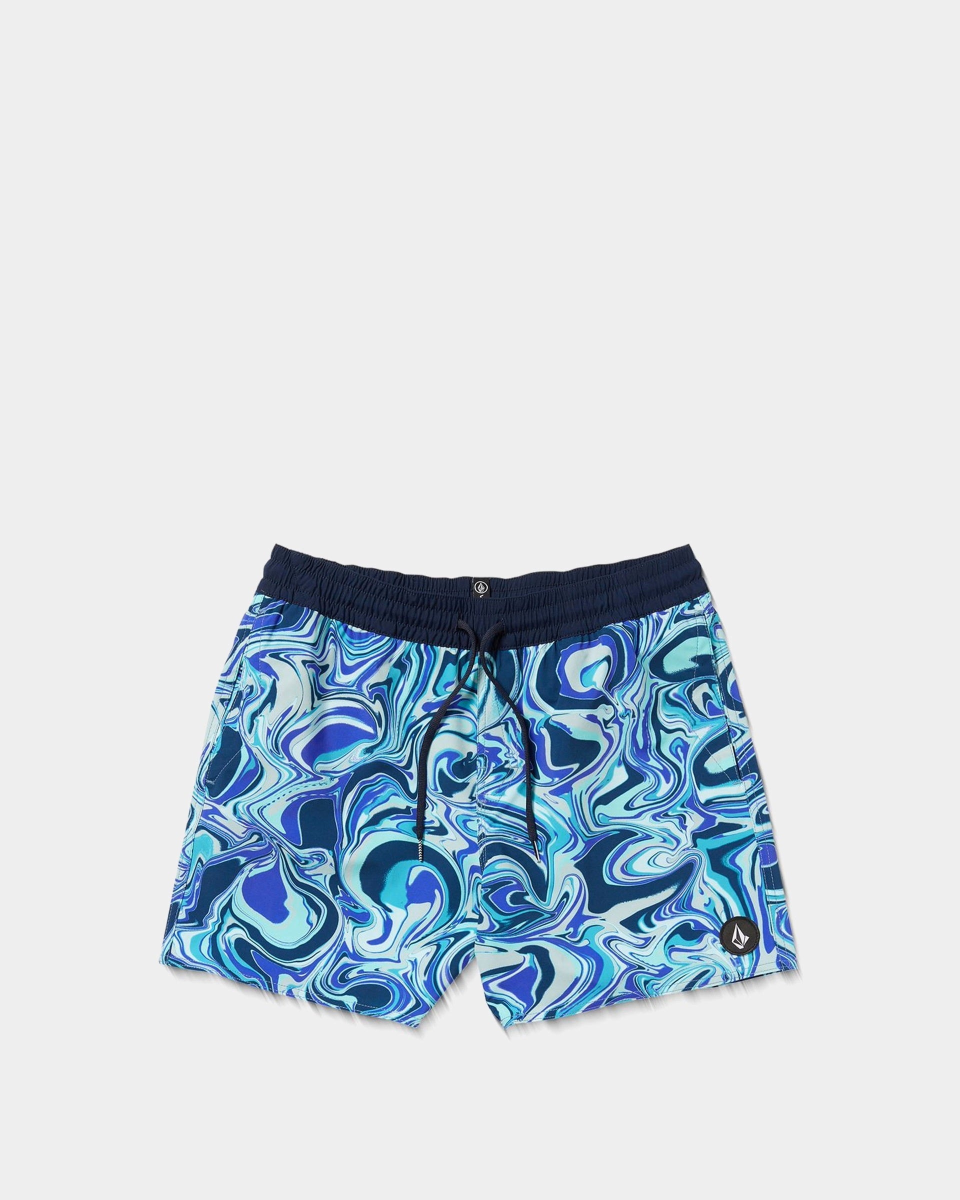 Volcom costume  Lido Print Trunk 16" Boardshort - Navy