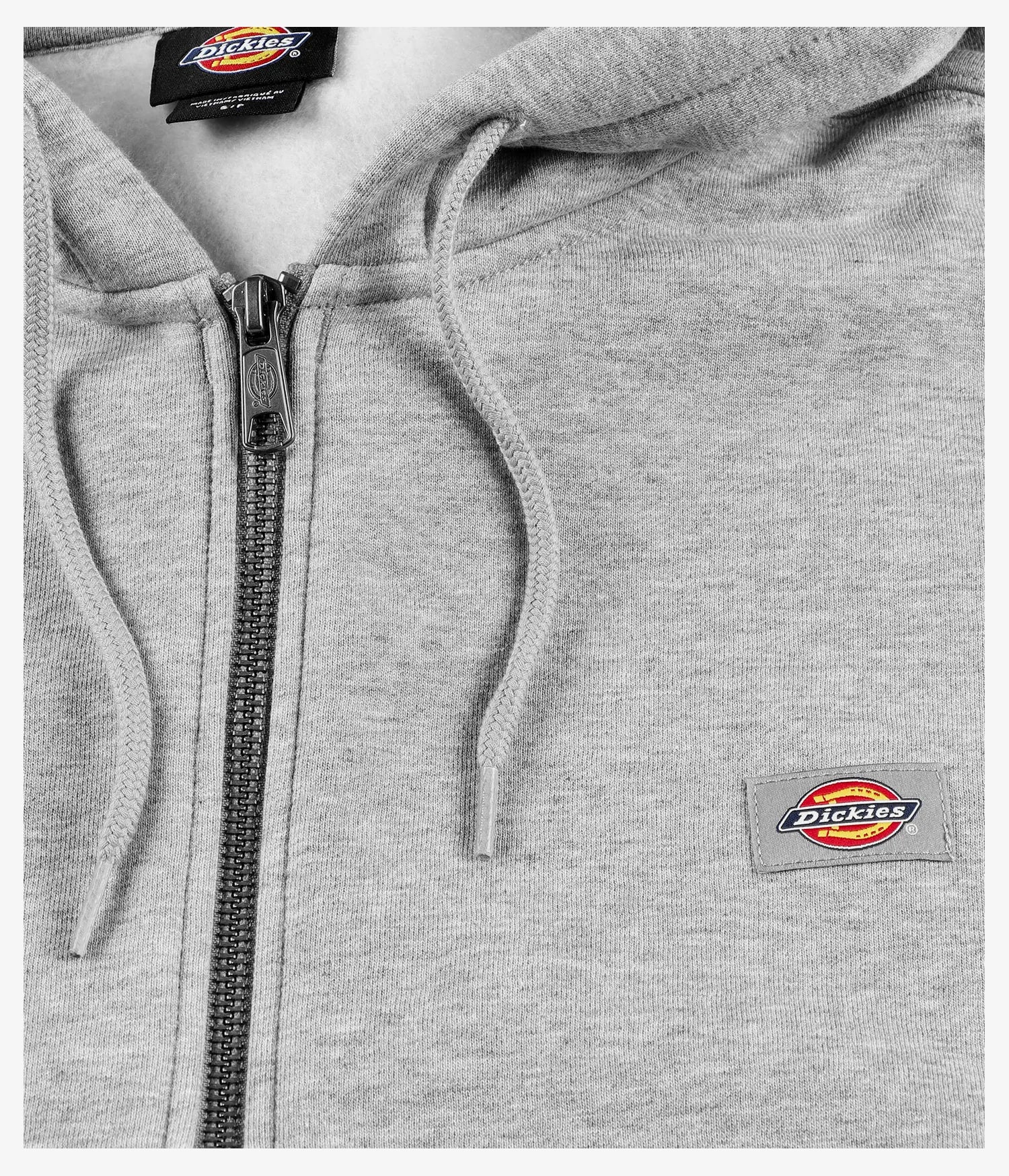 DICKIES Women's Oakport Zip Sweatshirt - HEATHER GREY