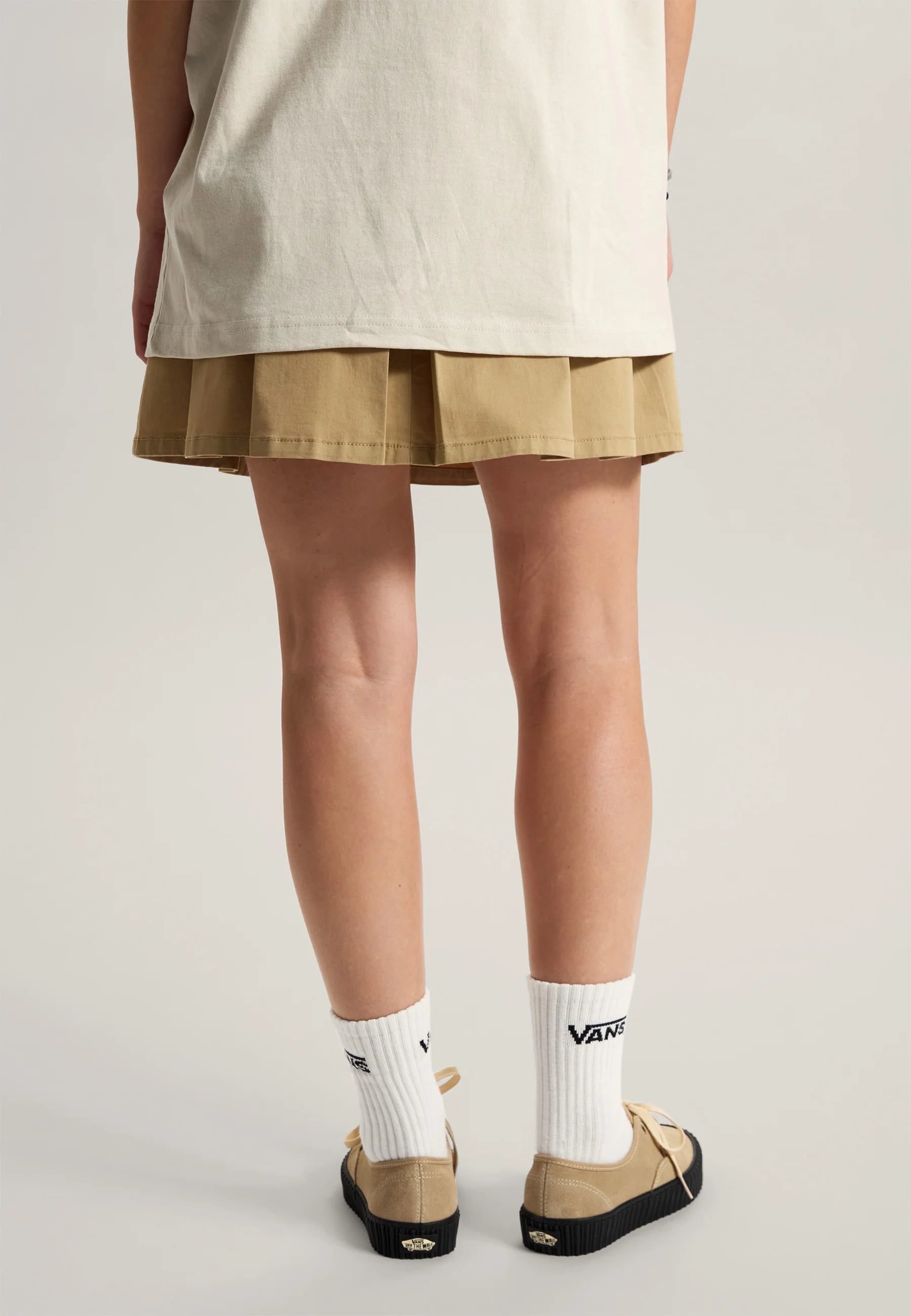 👗 Vans Authentic Chino Mini Skirt – Minigonna in Cotone Biologico - Beige