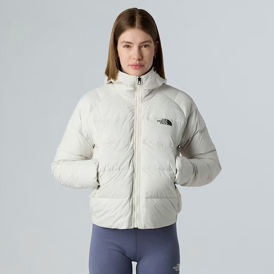 THE NORTH FACE Women's Hyalite Hooded Down Jacket - WHITE DUNE