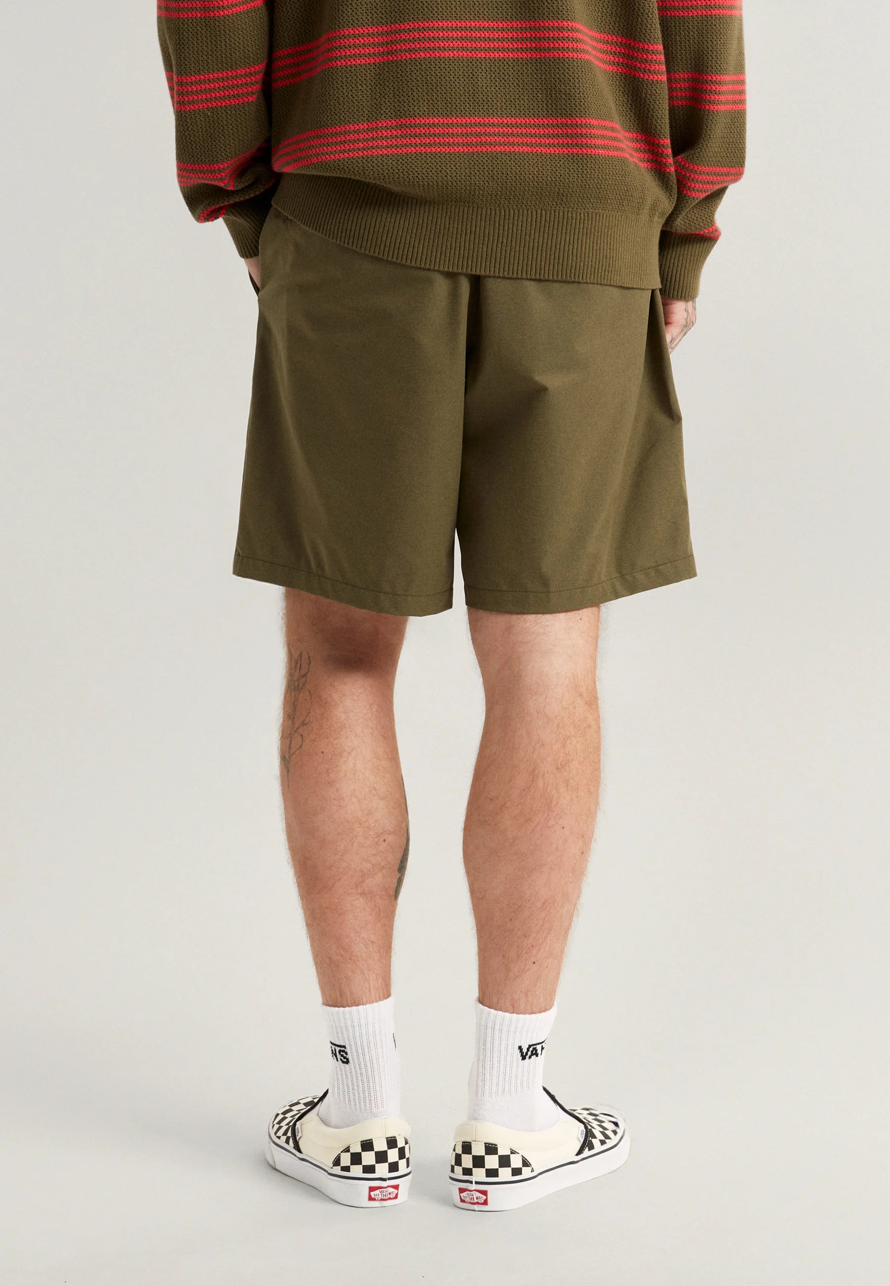 🩳 Vans Range Relaxed Elastic Shorts – Pantaloncini Unisex Relaxed Fit - Moss  Olive