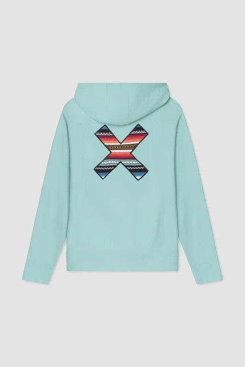 Felpa con Cappuccio in Cotone Biologico Blue Banana Unisex - Acqua