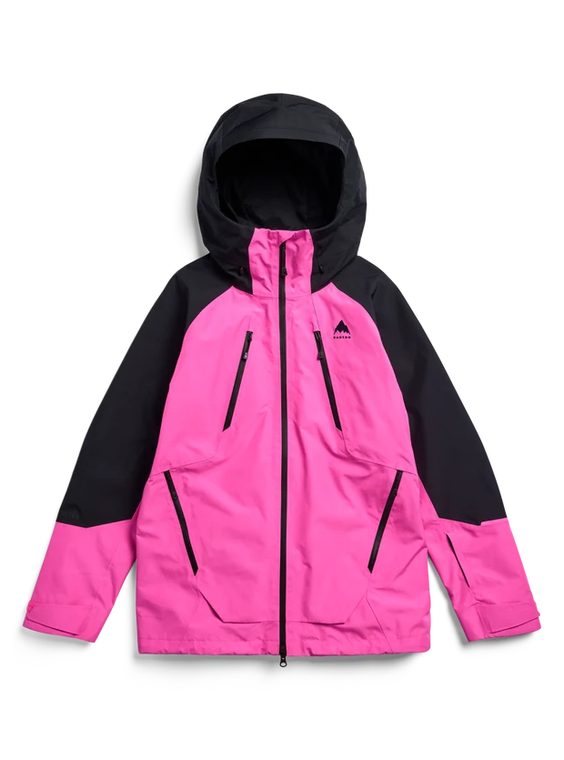 Women's Burton Reserve GORE-TEX 2L Jacket - True Black / Shockwave Pink