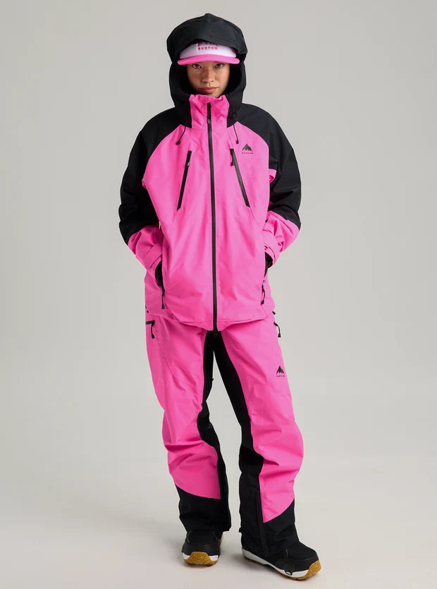 Women's Burton Reserve GORE-TEX 2L Jacket - True Black / Shockwave Pink