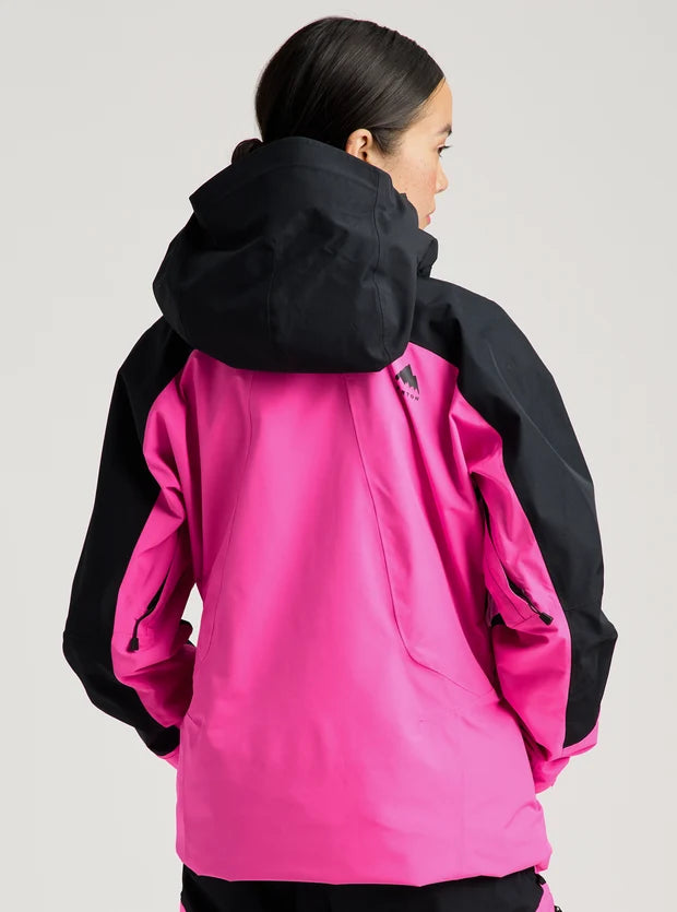 Women's Burton Reserve GORE-TEX 2L Jacket - True Black / Shockwave Pink