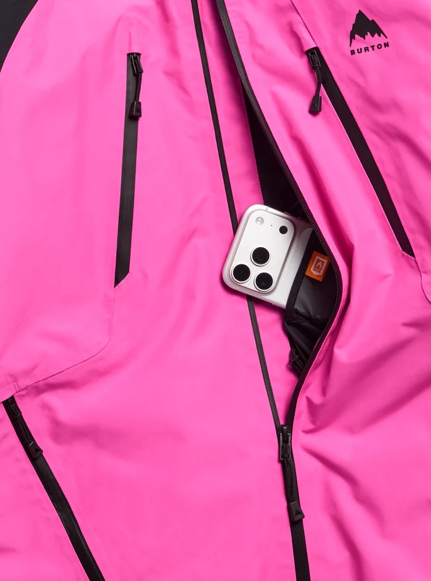 Women's Burton Reserve GORE-TEX 2L Jacket - True Black / Shockwave Pink