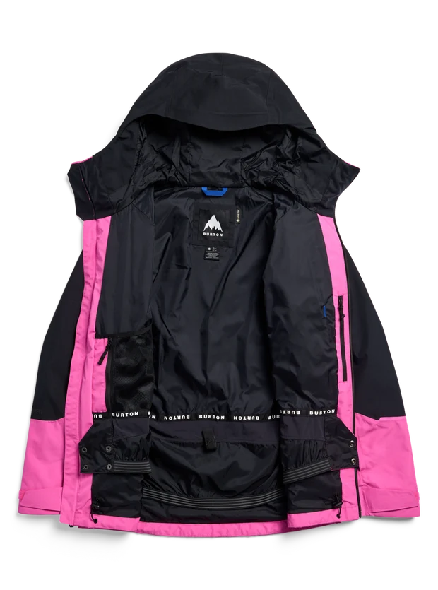 Women's Burton Reserve GORE-TEX 2L Jacket - True Black / Shockwave Pink