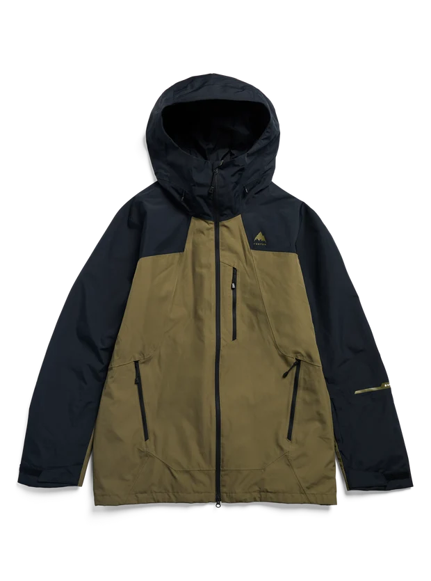 Burton Men's Reserve 2L Jacket - True Black / Dried Moss