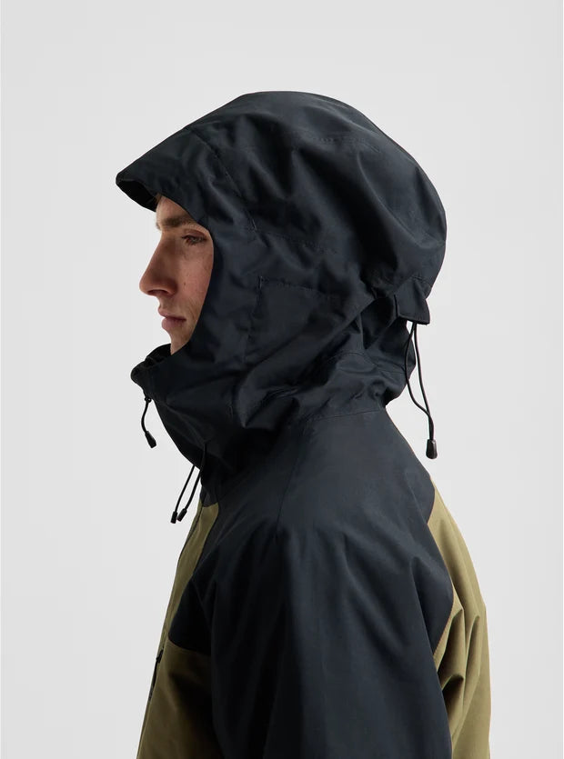 Burton Men's Reserve 2L Jacket - True Black / Dried Moss
