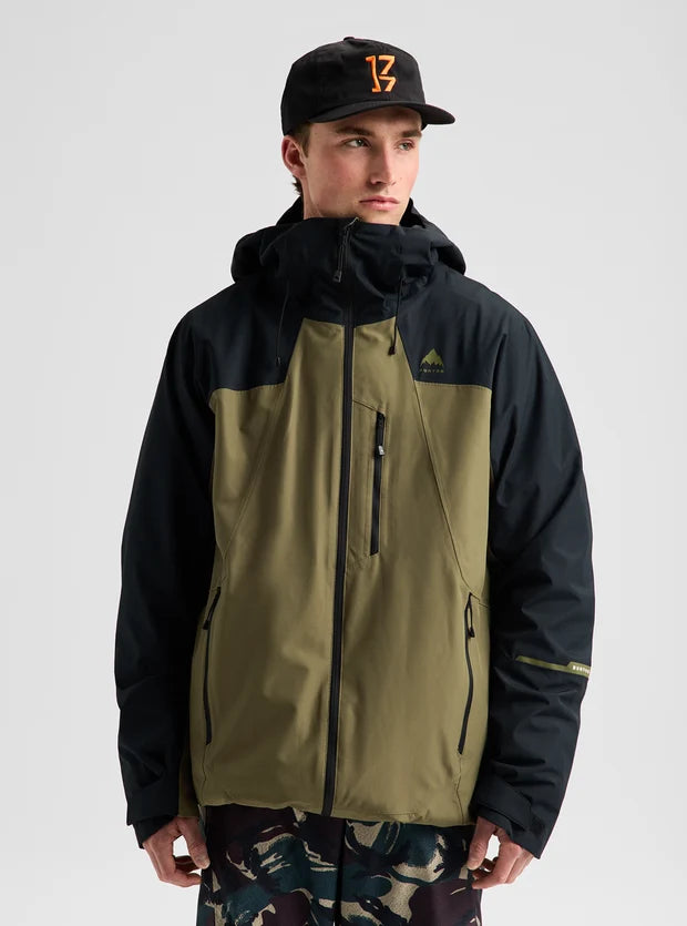 Burton Men's Reserve 2L Jacket - True Black / Dried Moss