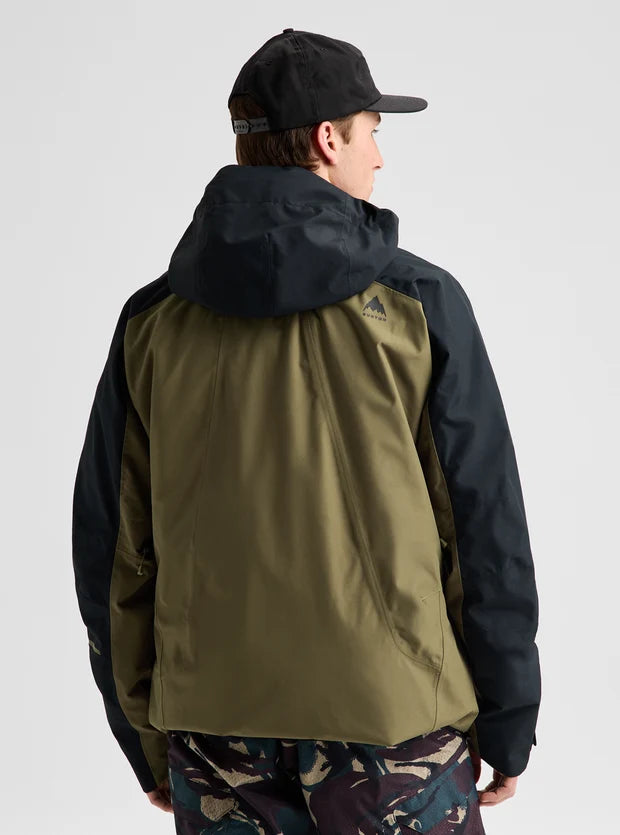 Burton Men's Reserve 2L Jacket - True Black / Dried Moss
