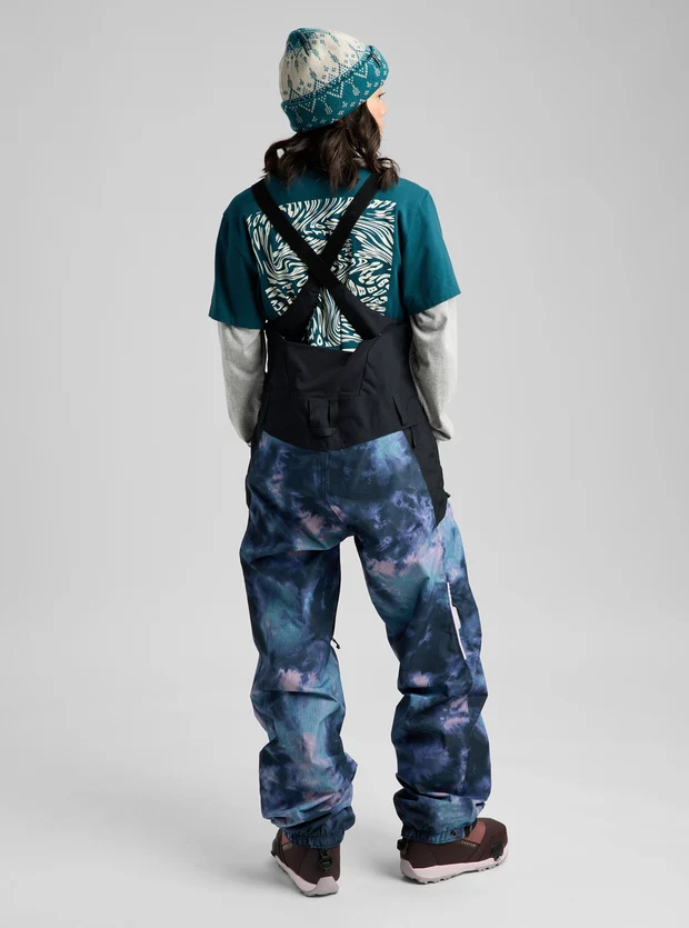 Burton Women's Reserve 2L Bib Pants - Crystal Dye / True Black