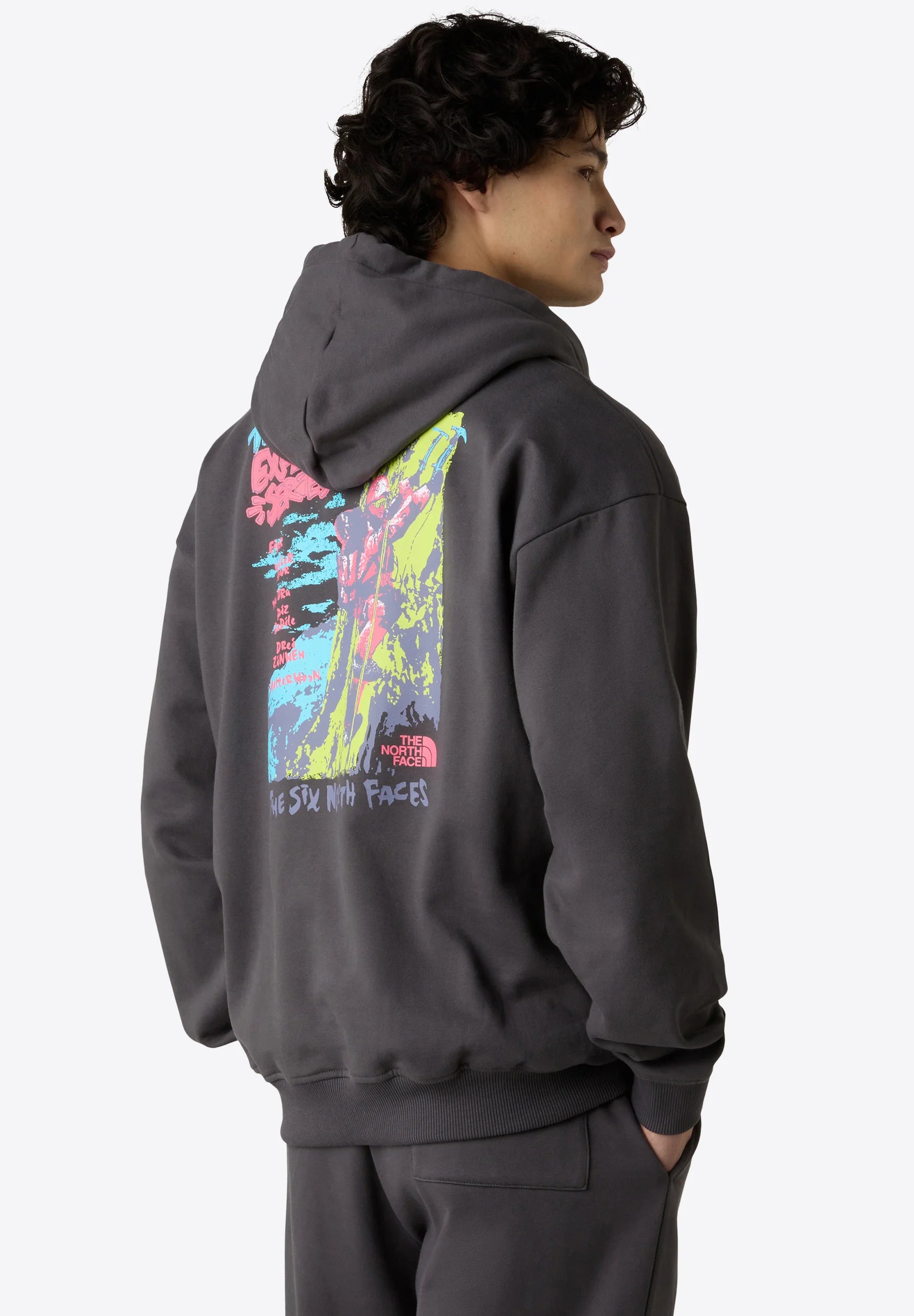 Felpa THE NORTH FACE U Expedition Celebration Oversized Hoodie - ANTHRACITE GREY