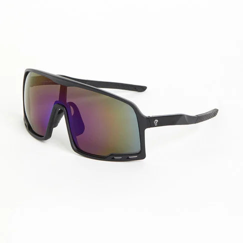 🕶️ CHPO Henrik Sunglasses  - Black - Blue Mirror