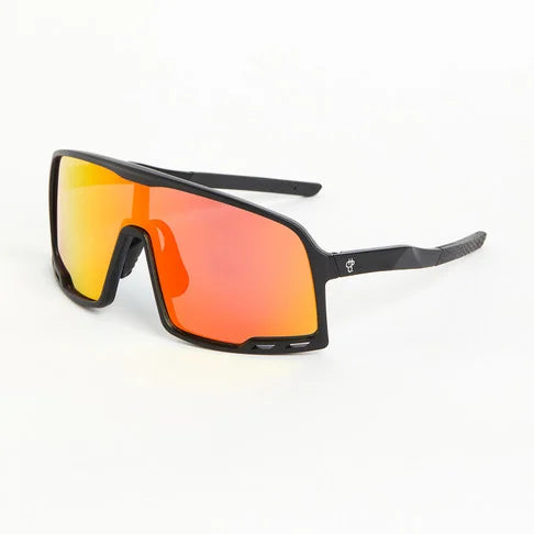 🕶️ CHPO Henrik Sunglasses  - Black - Red Mirror