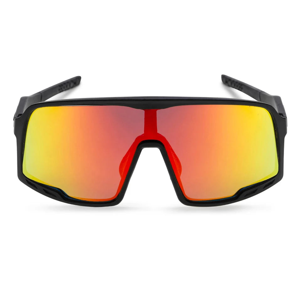 🕶️ CHPO Henrik Sunglasses  - Black - Red Mirror