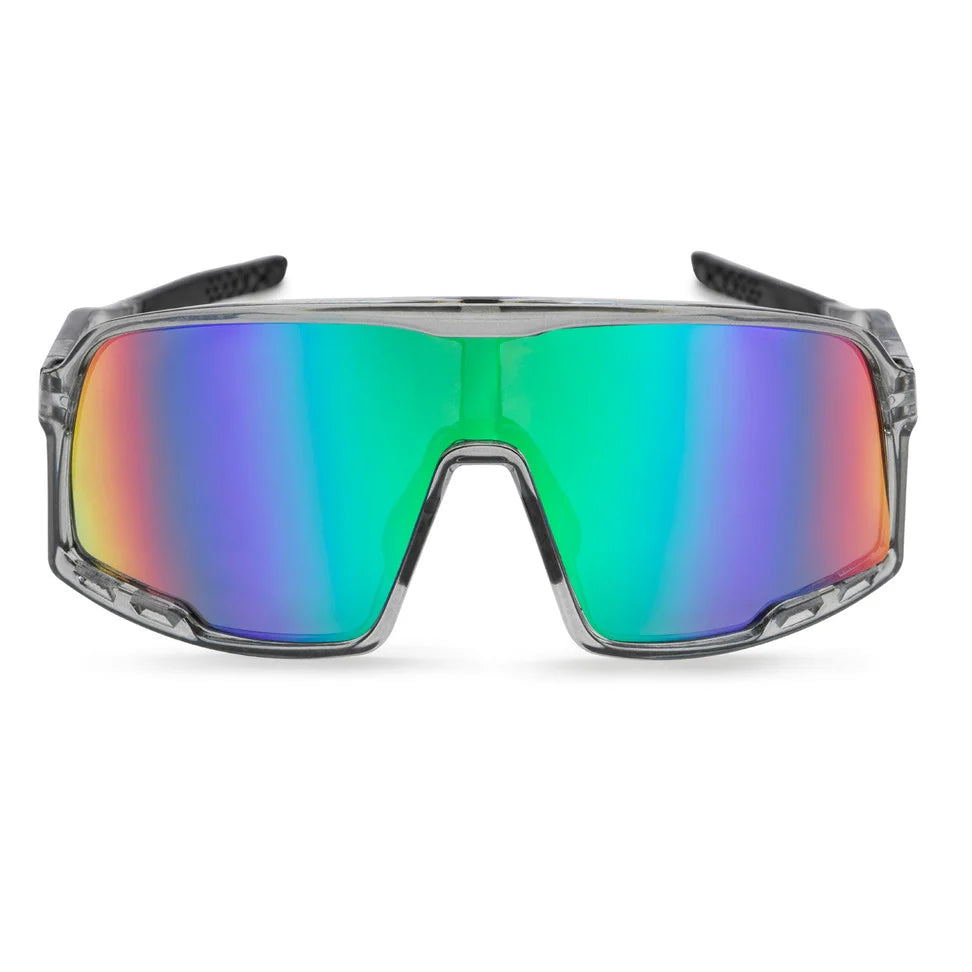 🕶️ CHPO Henrik Sunglasses  - Transparent Grey - Rainbow Mirror