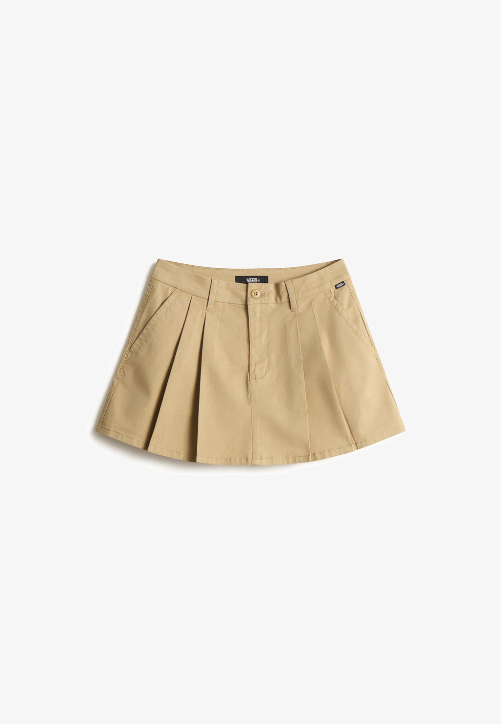 👗 Vans Authentic Chino Mini Skirt – Minigonna in Cotone Biologico - Beige