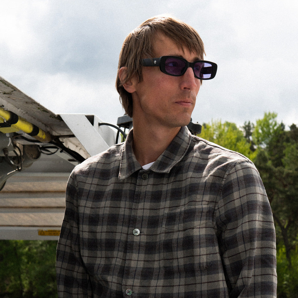 CHPO Nicole Sunglasses BLACK \ PURPLE Lenses