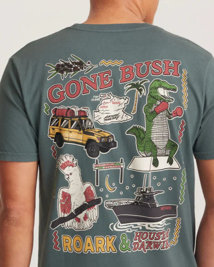 ROARK HOD Postcard FOREST GREEN T-shirt