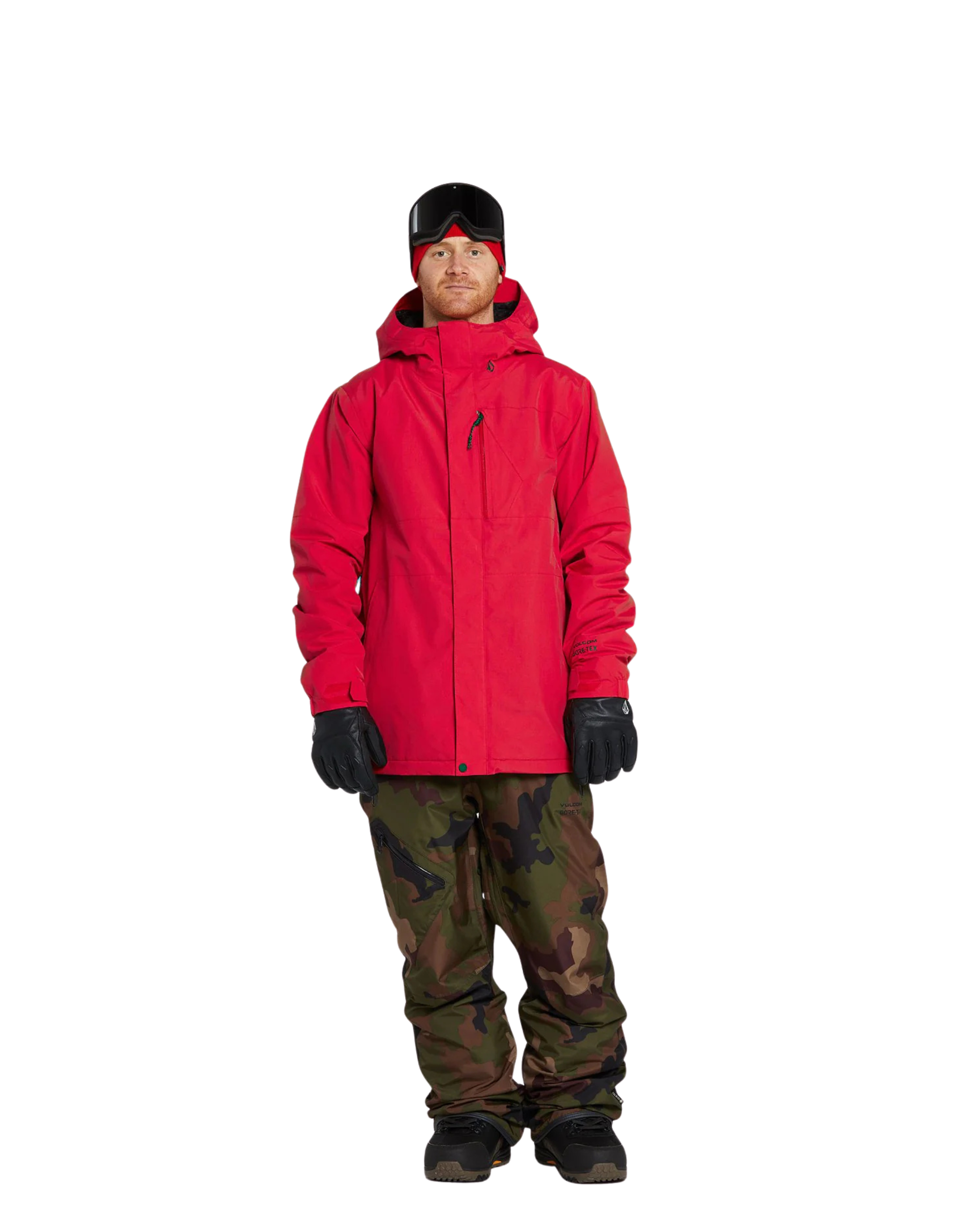 Giacca Da Snowboard VOLCOM L Gore-tex Red