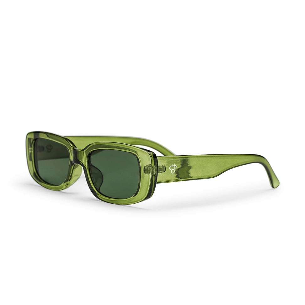 CHPO Nicole Sunglasses – FOREST GREEN / GREEN Lenses
